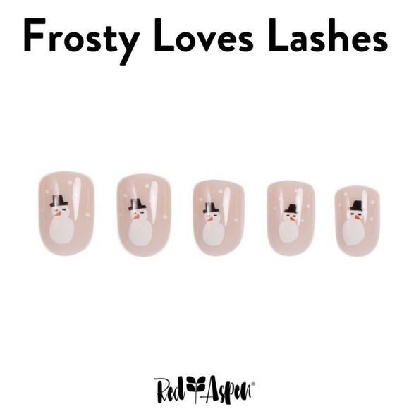 Red Aspen Other - RED ASPEN Reusable Pop On Dashes Short Square Cream Frosty Loves Lashes